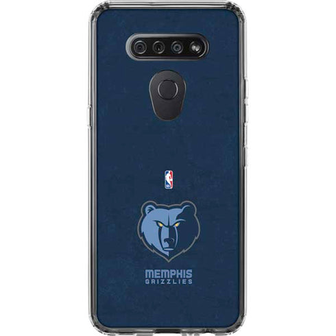 NBA Memphis Grizzlies Distressed LG K51/Q51 Clear Case