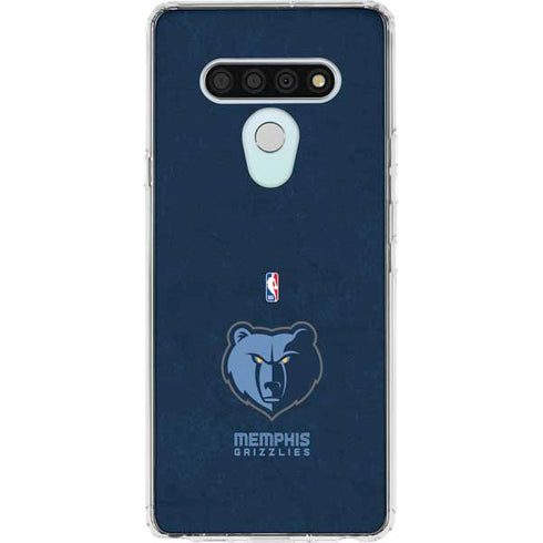 NBA Memphis Grizzlies Distressed LG Stylo 6 Clear Case