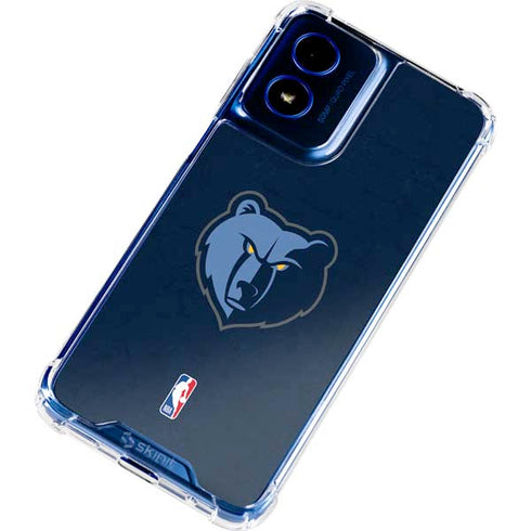 NBA Memphis Grizzlies Distressed Moto G Play 4G (2024) Clear Case