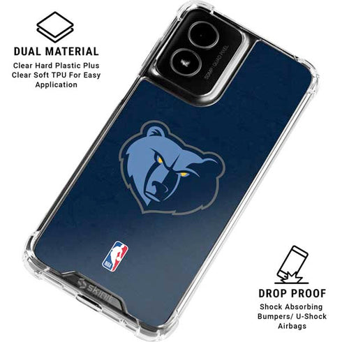 NBA Memphis Grizzlies Distressed Moto G Power 5G (2024) Clear Case