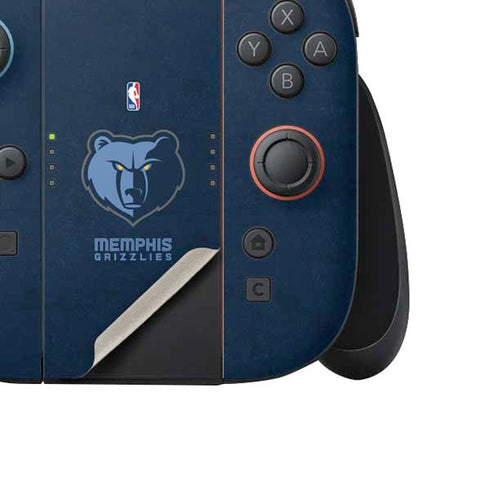 NBA Memphis Grizzlies Distressed Nintendo Switch 2 (2025) Joy-Con Controller Skin
