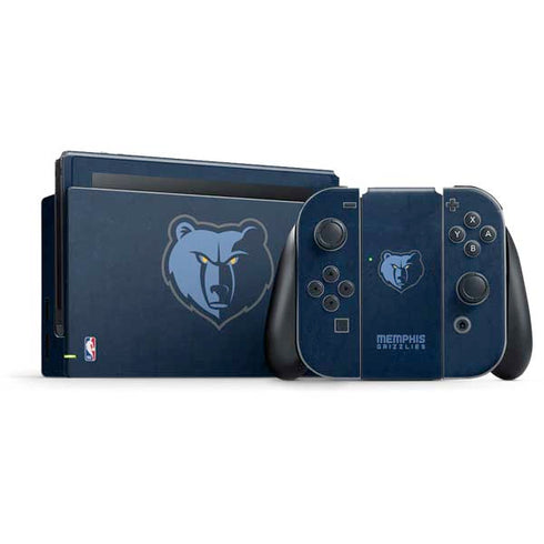 NBA Memphis Grizzlies Distressed Nintendo Switch Bundle Skin