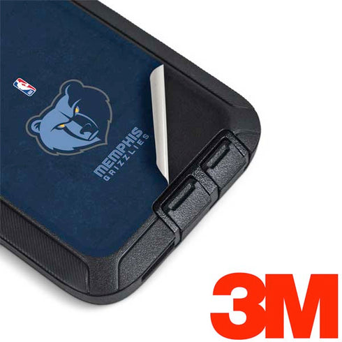 NBA Memphis Grizzlies Distressed Otterbox Defender Galaxy Skin