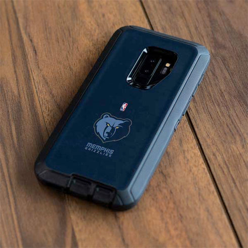 NBA Memphis Grizzlies Distressed Otterbox Defender Galaxy Skin