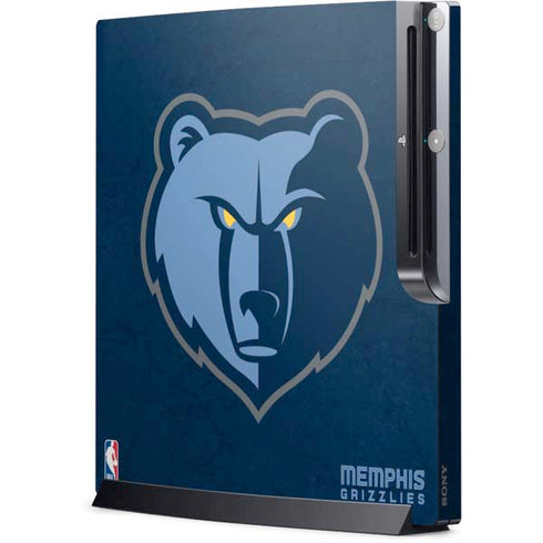 NBA Memphis Grizzlies Distressed Playstation 3 & PS3 Slim Skin