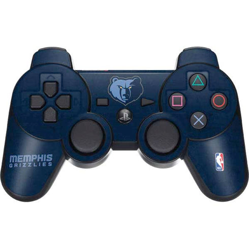 NBA Memphis Grizzlies Distressed PS3 Dual Shock wireless controller Skin