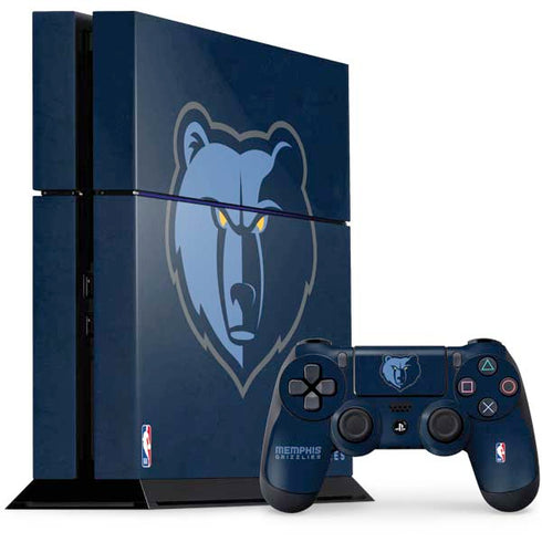 NBA Memphis Grizzlies Distressed PS4 Console and Controller Bundle Skin