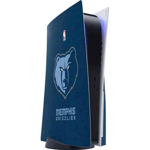 NBA Memphis Grizzlies Distressed PlayStation PS5 Skins