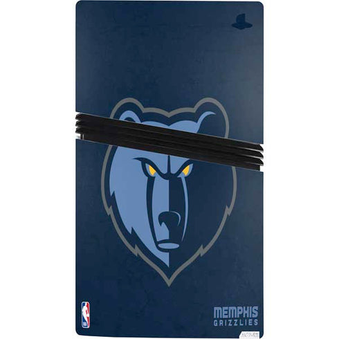 NBA Memphis Grizzlies Distressed PS5 Pro Bundle Skin