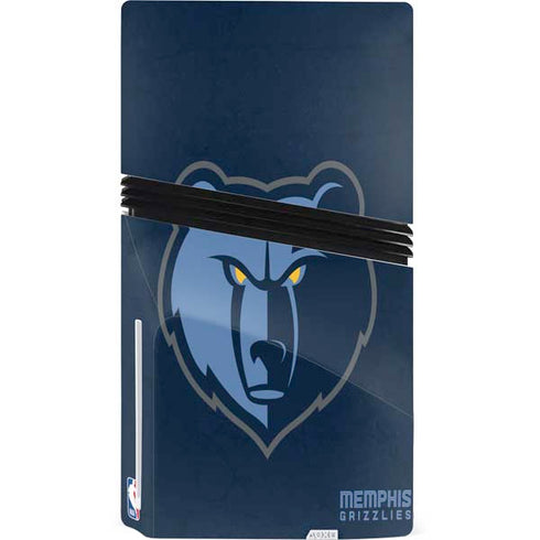 NBA Memphis Grizzlies Distressed PS5 Pro Disk Bundle Skin