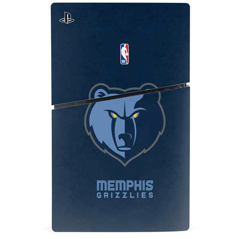 NBA Memphis Grizzlies Distressed PS5 Slim Digital Edition Bundle Skin