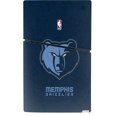 NBA Memphis Grizzlies Distressed PS5 Slim Digital Edition Console Skin