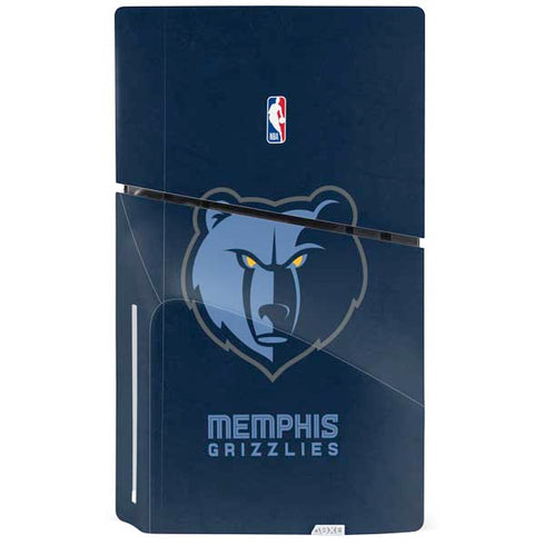 NBA Memphis Grizzlies Distressed PS5 Slim Disk Console Skin