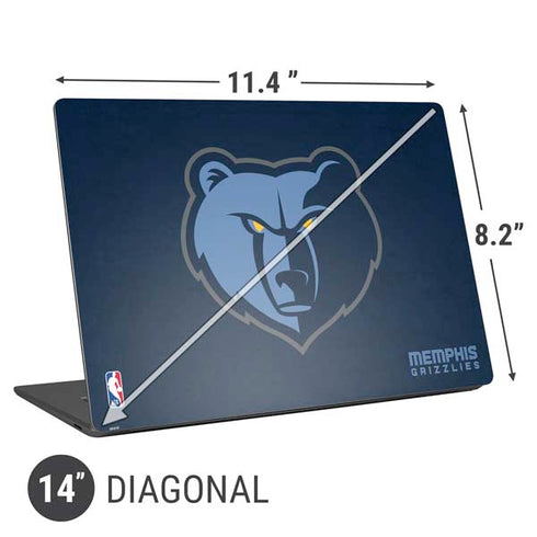 NBA Memphis Grizzlies Distressed Universal Laptop 14in (11.4 x 8.2in) Skin