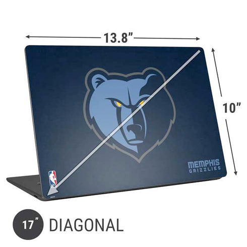 NBA Memphis Grizzlies Distressed Universal Laptop 17in (13.8 x 10in) Skin