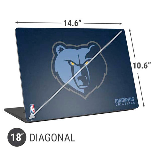 NBA Memphis Grizzlies Distressed Universal Laptop 18in (14.6 x 10.6in) Skin