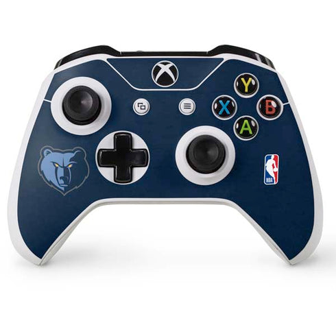 NBA Memphis Grizzlies Distressed Xbox One S Console and Controller Bundle Skin