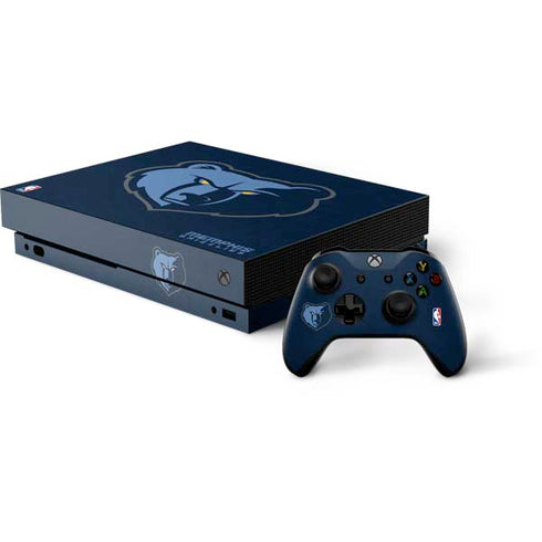 NBA Memphis Grizzlies Distressed Xbox One X Bundle Skin