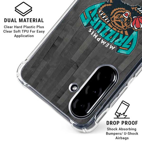 NBA Memphis Grizzlies Hardwood Classics Galaxy A36 5G Clear Case