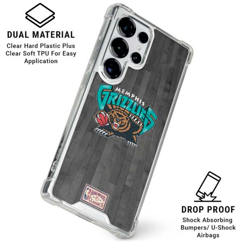 NBA Memphis Grizzlies Hardwood Classics Galaxy S25 Ultra Clear Case