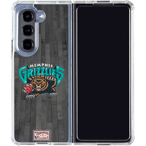 NBA Memphis Grizzlies Hardwood Classics Galaxy Z Fold5 5G Clear Case
