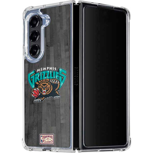 NBA Memphis Grizzlies Hardwood Classics Galaxy Z Fold5 5G Clear Case