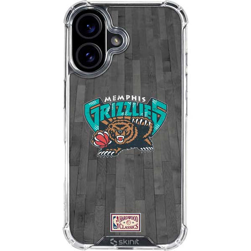 NBA Memphis Grizzlies Hardwood Classics iPhone 16 Clear Case