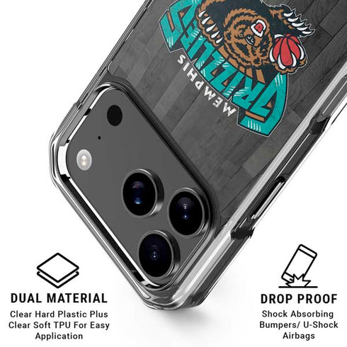 NBA Memphis Grizzlies Hardwood Classics iPhone 18 Pro Clear Case