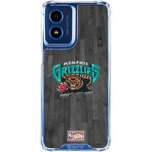 NBA Memphis Grizzlies Hardwood Classics Moto G 5G (2024) Clear Case