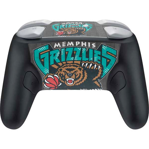 NBA Memphis Grizzlies Hardwood Classics Nintendo Switch 2 (2025) Pro Controller Skin