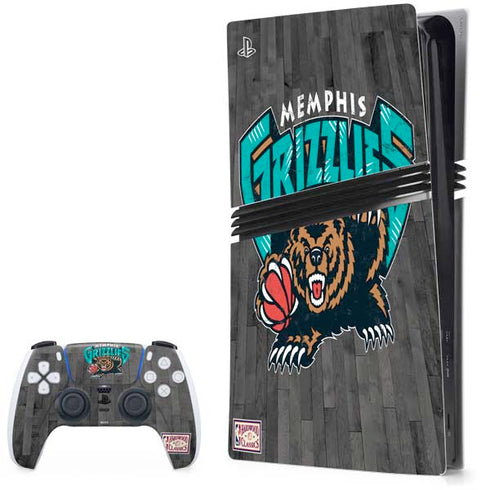 NBA Memphis Grizzlies Hardwood Classics PS5 Pro Bundle Skin