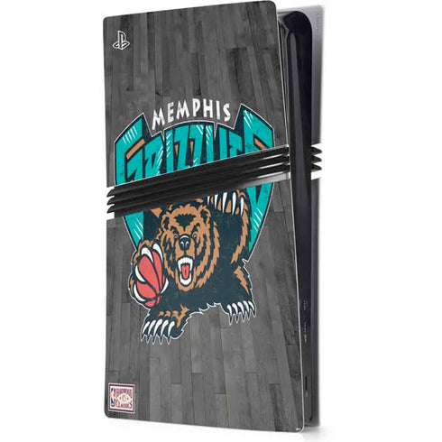 NBA Memphis Grizzlies Hardwood Classics PS5 Pro Console Skin