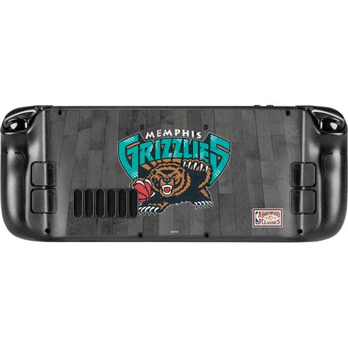 NBA Memphis Grizzlies Hardwood Classics Steam Deck Handheld Gaming Computer OLED Skin