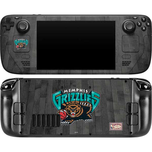 NBA Memphis Grizzlies Hardwood Classics Steam Deck Handheld Gaming Computer Skin