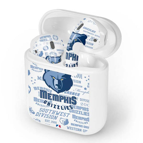 NBA Memphis Grizzlies Historic Blast Apple AirPods Skin