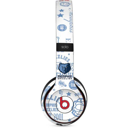 NBA Memphis Grizzlies Historic Blast Beats Solo 2 Wireless Skin