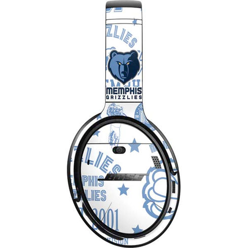 NBA Memphis Grizzlies Historic Blast Bose QuietComfort 35 Headphones Skin