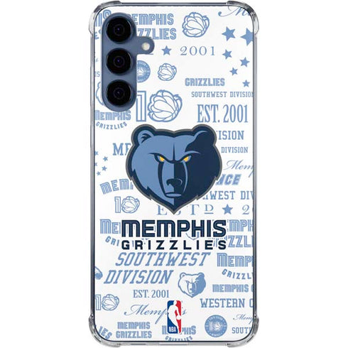 NBA Memphis Grizzlies Historic Blast Galaxy A35 5G Clear Case