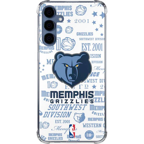 NBA Memphis Grizzlies Historic Blast Galaxy A55 5G Clear Case