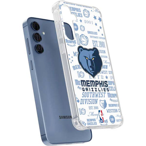 NBA Memphis Grizzlies Historic Blast Galaxy A55 5G Clear Case