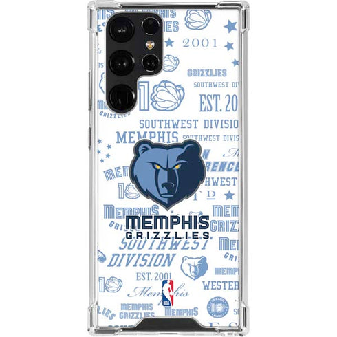 NBA Memphis Grizzlies Historic Blast Galaxy S23 Ultra Clear Case