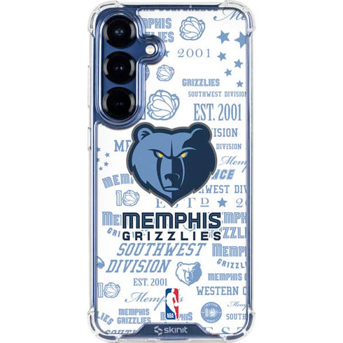 NBA Memphis Grizzlies Historic Blast Galaxy S25 Clear Case