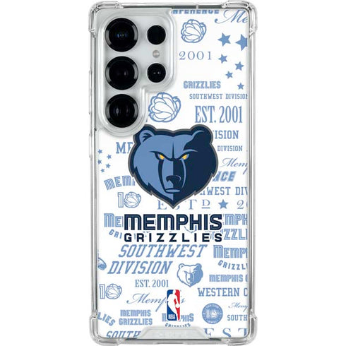 NBA Memphis Grizzlies Historic Blast Galaxy S25 Ultra Clear Case