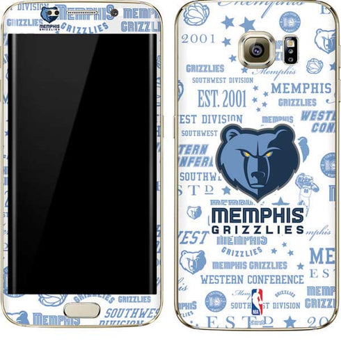 NBA Memphis Grizzlies Historic Blast Galaxy S7 Edge Skin
