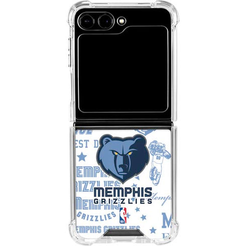 NBA Memphis Grizzlies Historic Blast Galaxy Z Flip6 Clear Case