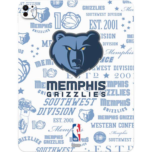 NBA Memphis Grizzlies Historic Blast iPad Pro 13in M4 (2024) Skin