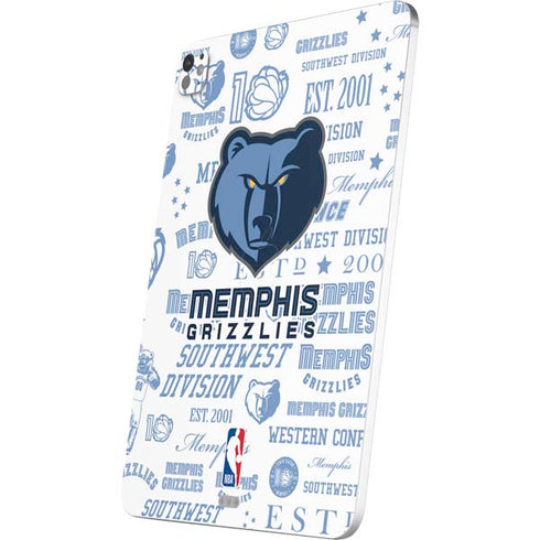 NBA Memphis Grizzlies Historic Blast iPad Pro 13in M4 (2024) Skin