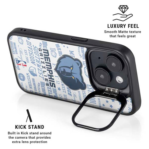 NBA Memphis Grizzlies Historic Blast iPhone 14 Plus Kickstand Case