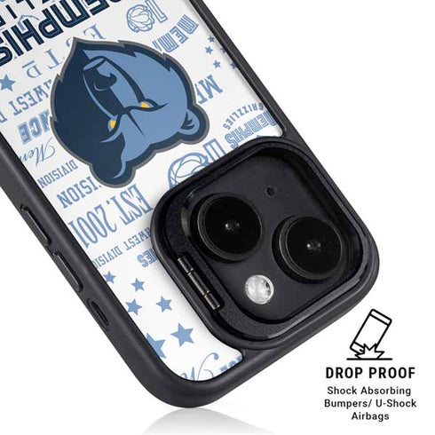 NBA Memphis Grizzlies Historic Blast iPhone 15 Kickstand Case