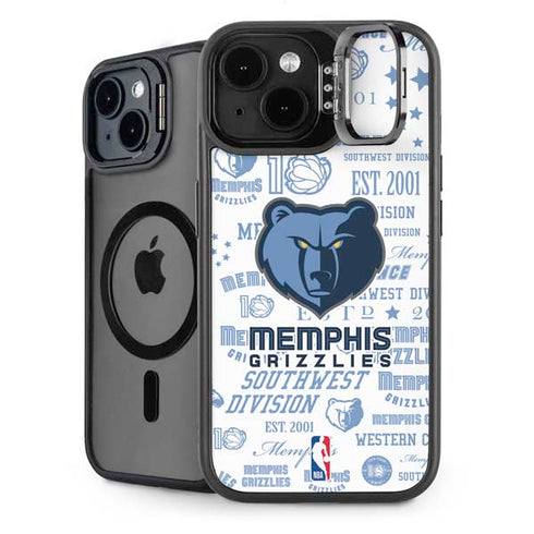 NBA Memphis Grizzlies Historic Blast iPhone 15 Plus Kickstand Case